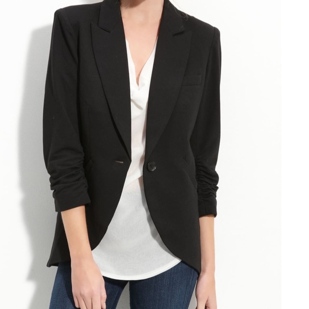Gibson knit riding jacket Nordstrom black sp